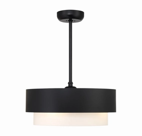 Diana Four Light Fan D'Lier Matte Black best small fans for home and travel