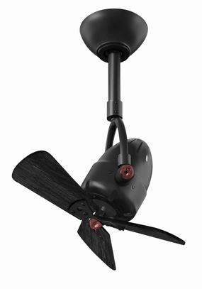 Diane 16"Ceiling Fan Matte Black small electric fans for personal cooling