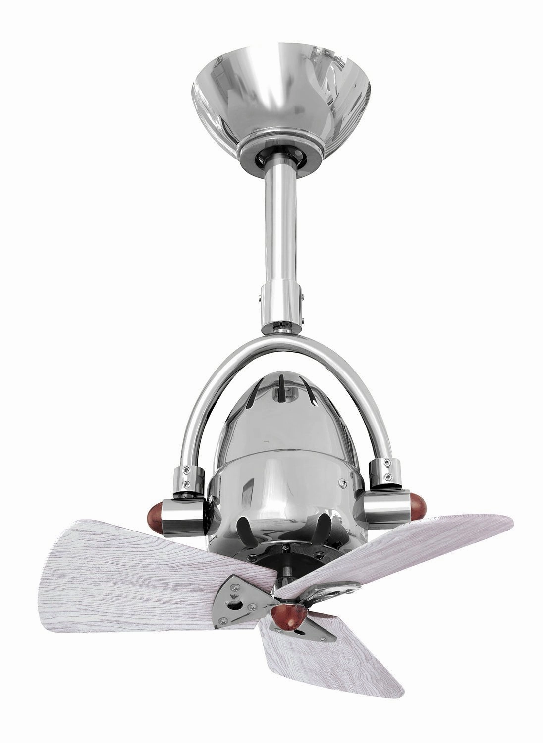 Diane 16"Ceiling Fan Polished Chrome