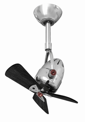 Diane 16"Ceiling Fan Polished Chrome small electric fans for personal cooling