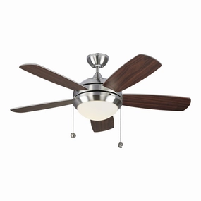 Discus 44" Ceiling Fan Brushed Steel best small fans for home and travel