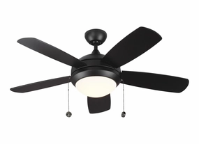Discus 44" Ceiling Fan Matte Black best small fans for home and travel