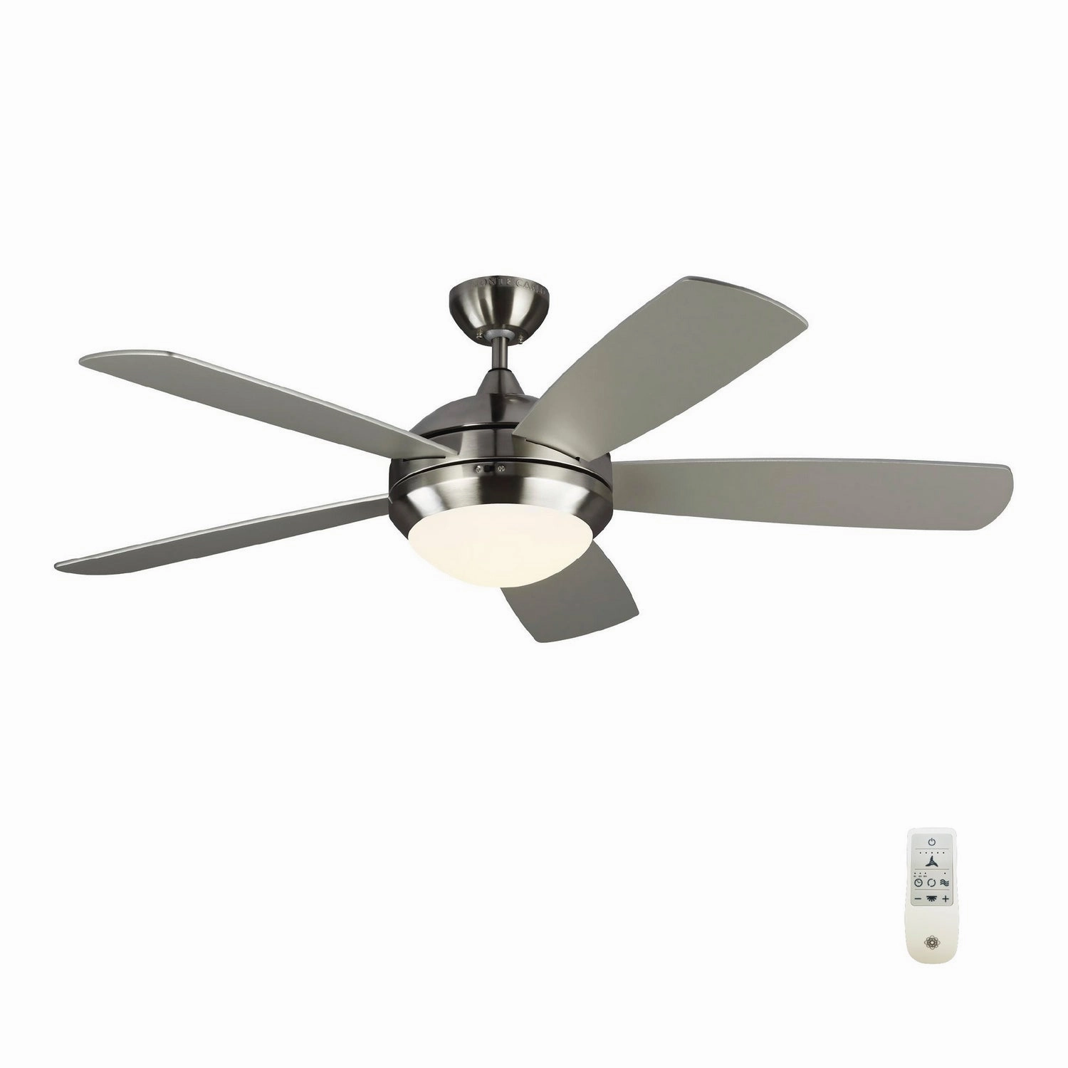 Discus 52" Ceiling Fan Brushed Steel
