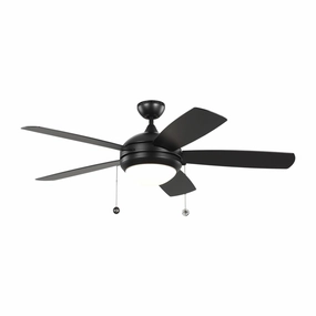 Discus 52" Ceiling Fan Matte Black medium size fans for home ventilation
