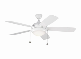 Discus 52" Ceiling Fan White outdoor exterior fans for patio cooling