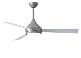 Donaire 52"Ceiling Fan Brushed Stainless weatherproof fans for outdoor environments