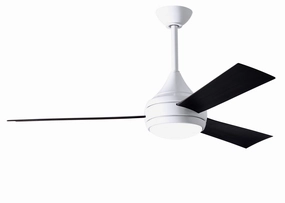 Donaire 52"Ceiling Fan Gloss White outdoor exterior fans for patio cooling