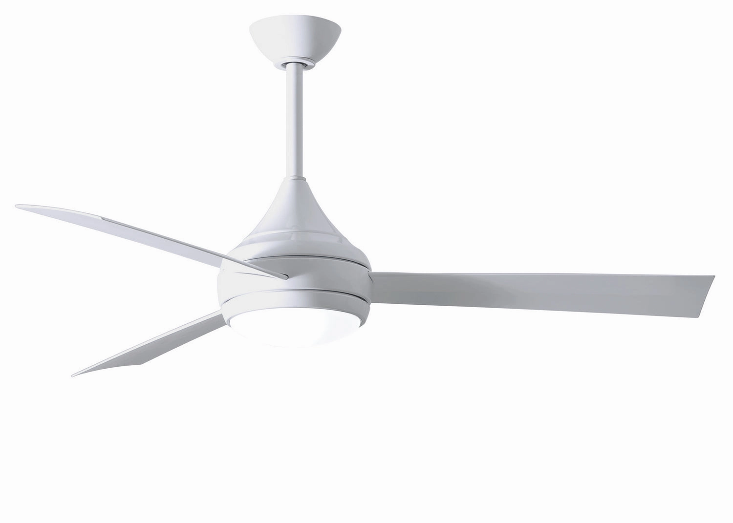 Donaire 52"Ceiling Fan Gloss White weatherproof fans for outdoor environments