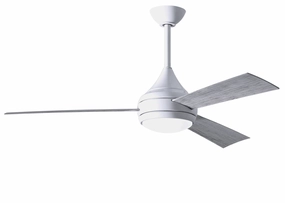 Donaire 52"Ceiling Fan Gloss White weatherproof fans for outdoor environments