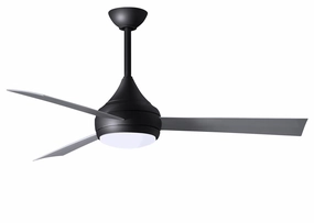 Donaire 52"Ceiling Fan Matte Black outdoor exterior fans for patio cooling