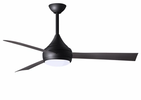 Donaire 52"Ceiling Fan Matte Black outdoor exterior fans for patio cooling