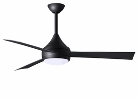 Donaire 52"Ceiling Fan Matte Black outdoor exterior fans for patio cooling