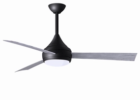 Donaire 52"Ceiling Fan Matte Black outdoor exterior fans for patio cooling