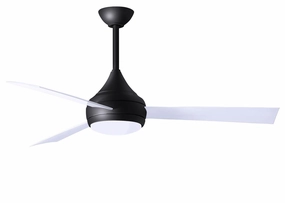 Donaire 52"Ceiling Fan Matte Black lightweight fans for moving around easily