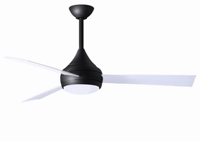 Donaire 52"Ceiling Fan Matte Black outdoor exterior fans for patio cooling