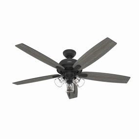 Dondra 60"Ceiling Fan Matte Black reliable fans for apartment and office