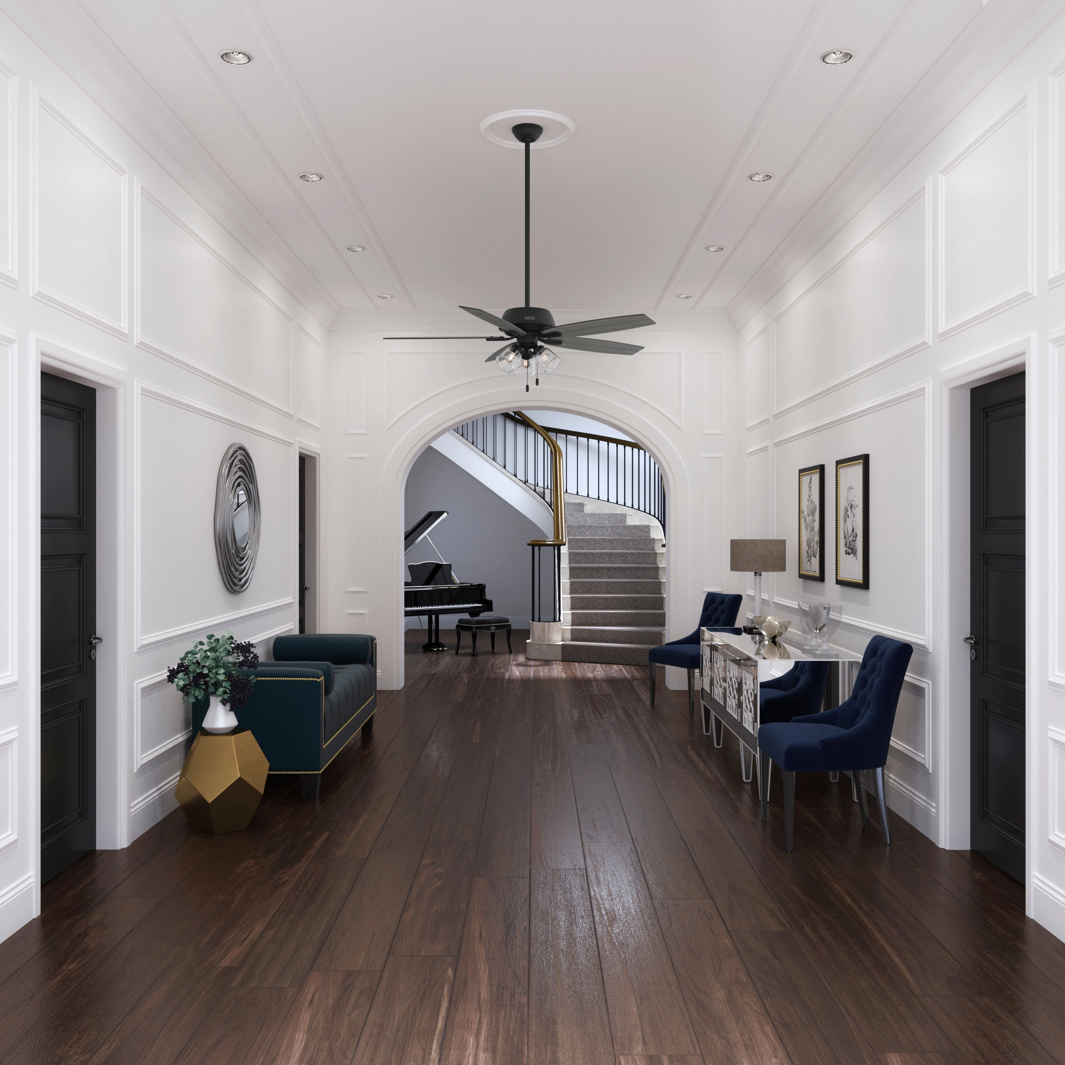 Dondra 60"Ceiling Fan Matte Black