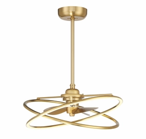 Dorado LED Fan D'Lier Warm Brass best small fans for home and travel