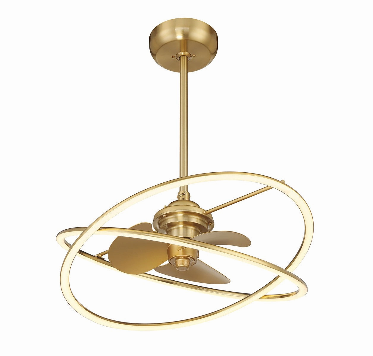 Dorado LED Fan D'Lier Warm Brass