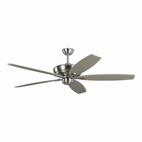 Dover 60"Ceiling Fan Brushed Steel medium electric fans for multi-room use