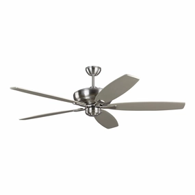 Dover 60"Ceiling Fan Brushed Steel quiet electric fans for home use