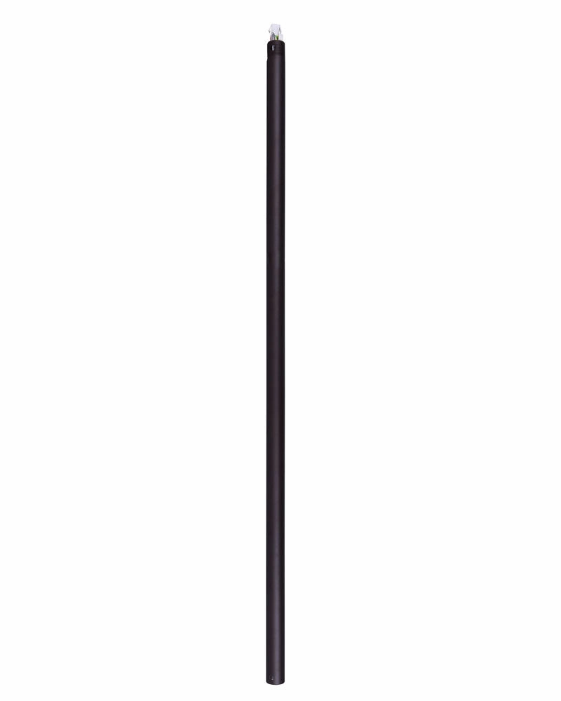 Downrod Black oscillating electric fans for full room circulation