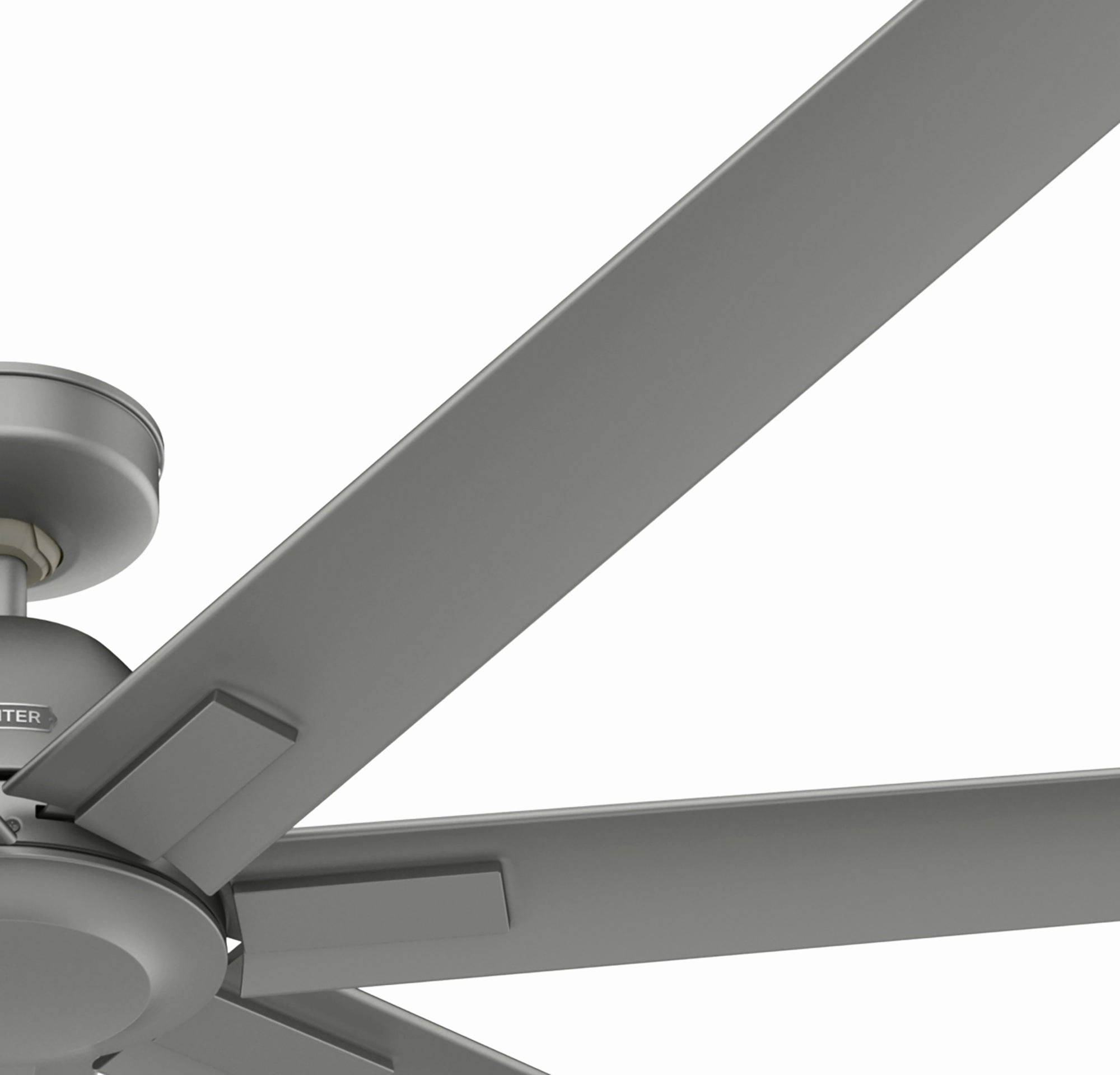 Downtown 72"Ceiling Fan Matte Silver