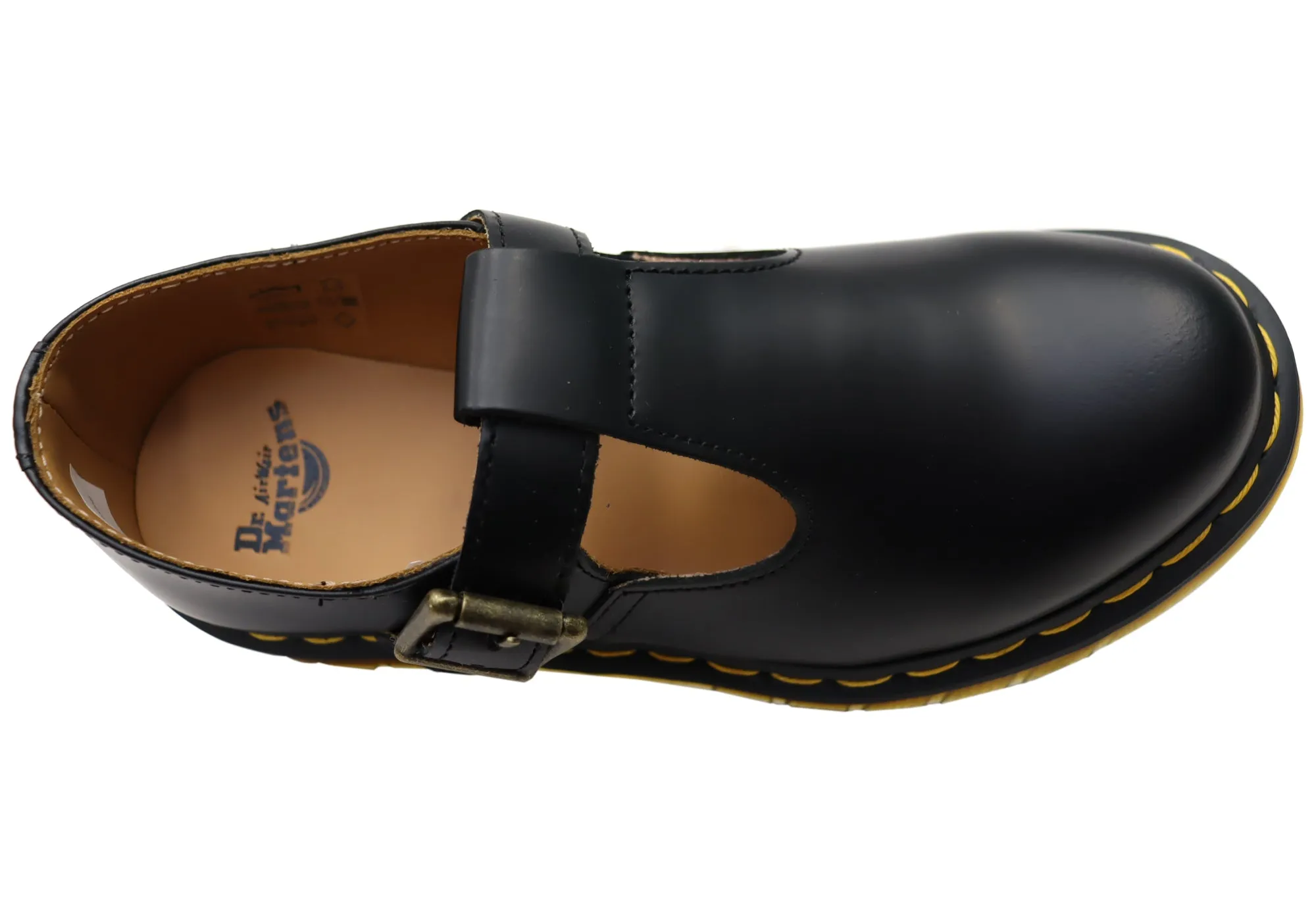 Dr Martens Womens Polley Smooth Mary Jane Comfortable Leather Shoes Dr Martens Shoes