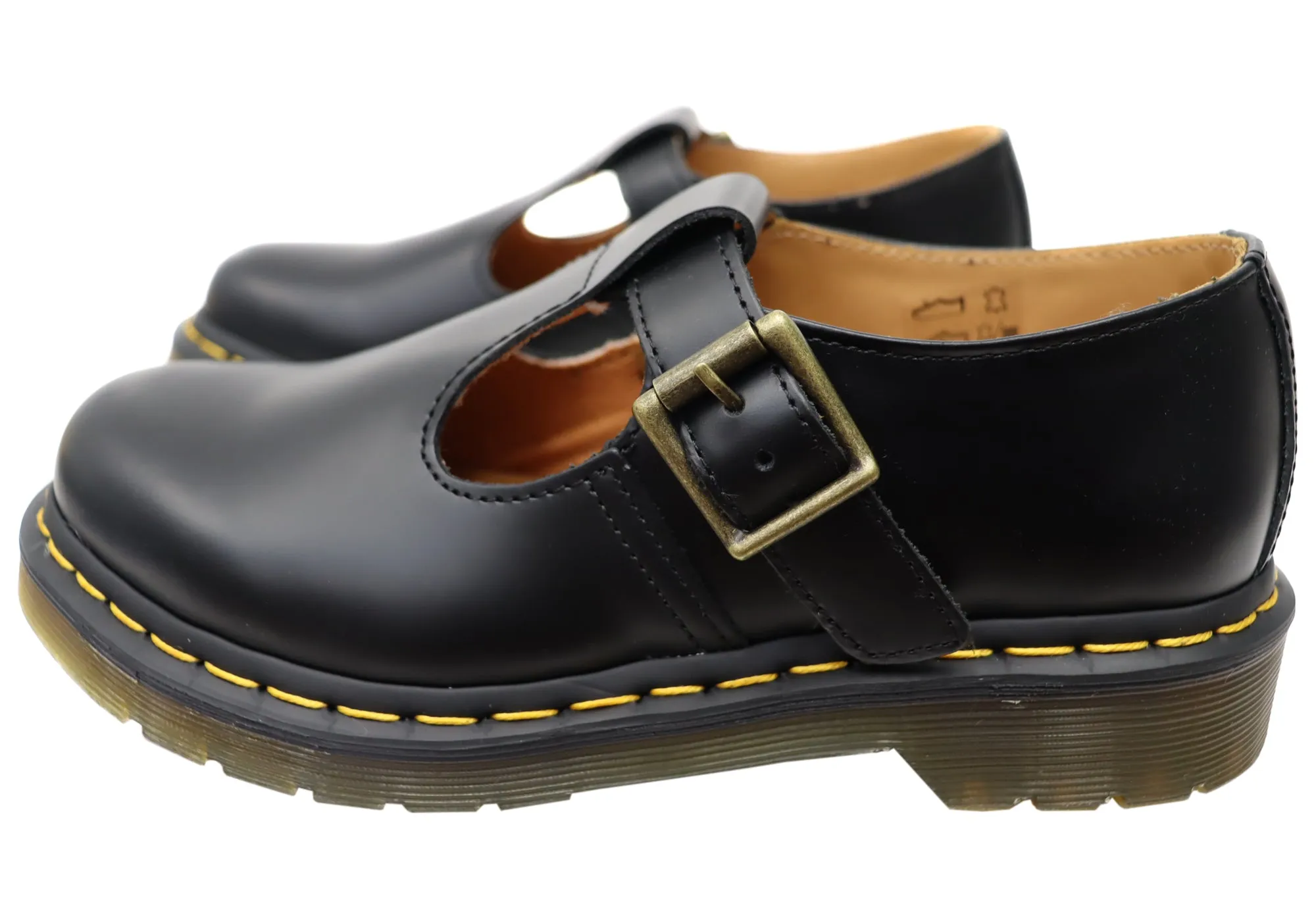 Dr Martens Womens Polley Smooth Mary Jane Comfortable Leather Shoes Dr Martens Shoes