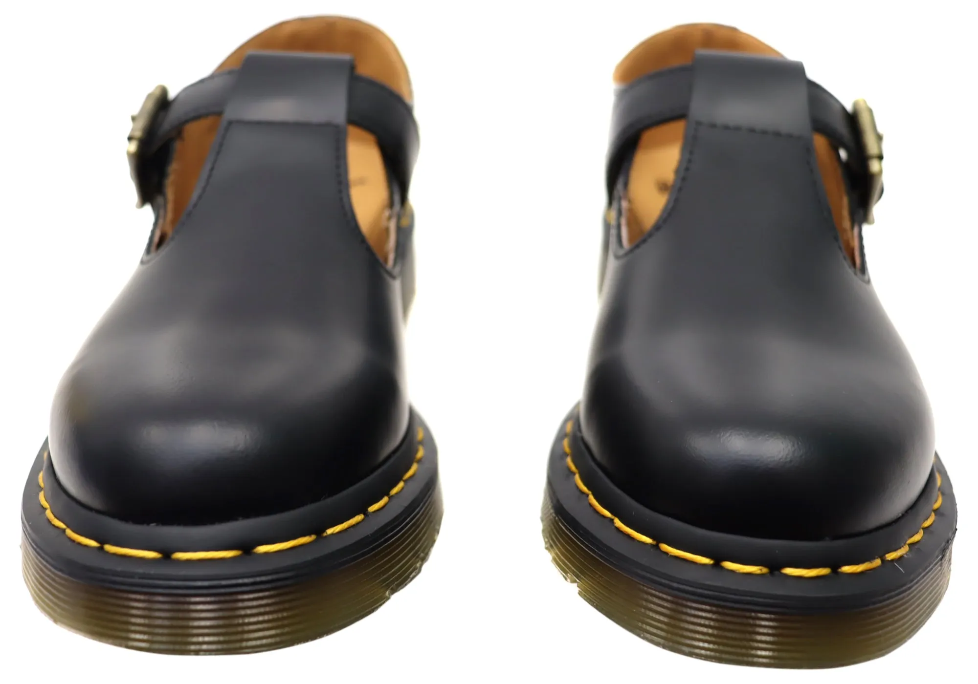 Dr Martens Womens Polley Smooth Mary Jane Comfortable Leather Shoes Dr Martens Shoes