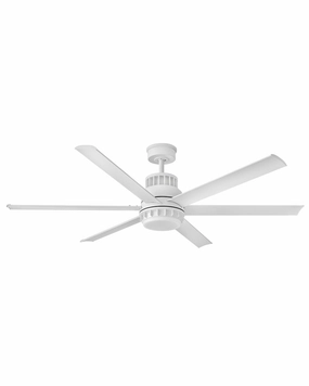 Draftsman 60"Ceiling Fan Matte White outdoor exterior fans for patio cooling