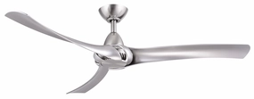 Droid 52"Ceiling Fan Nickel modern medium fans for everyday cooling