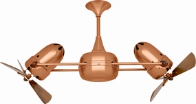 Duplo-Dinamico 36"Ceiling Fan Brushed Copper small electric fans for personal cooling