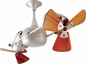 Duplo-Dinamico 36"Ceiling Fan Brushed Nickel quiet small fans for desk or nightstand
