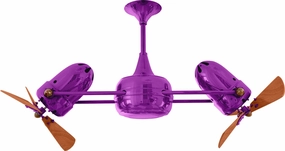 Duplo-Dinamico 36"Ceiling Fan Light Purple whisper-quiet fans for bedrooms and offices