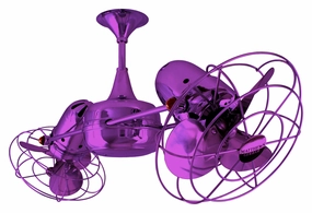Duplo-Dinamico 36"Ceiling Fan Light Purple portable electric fans for dorm rooms