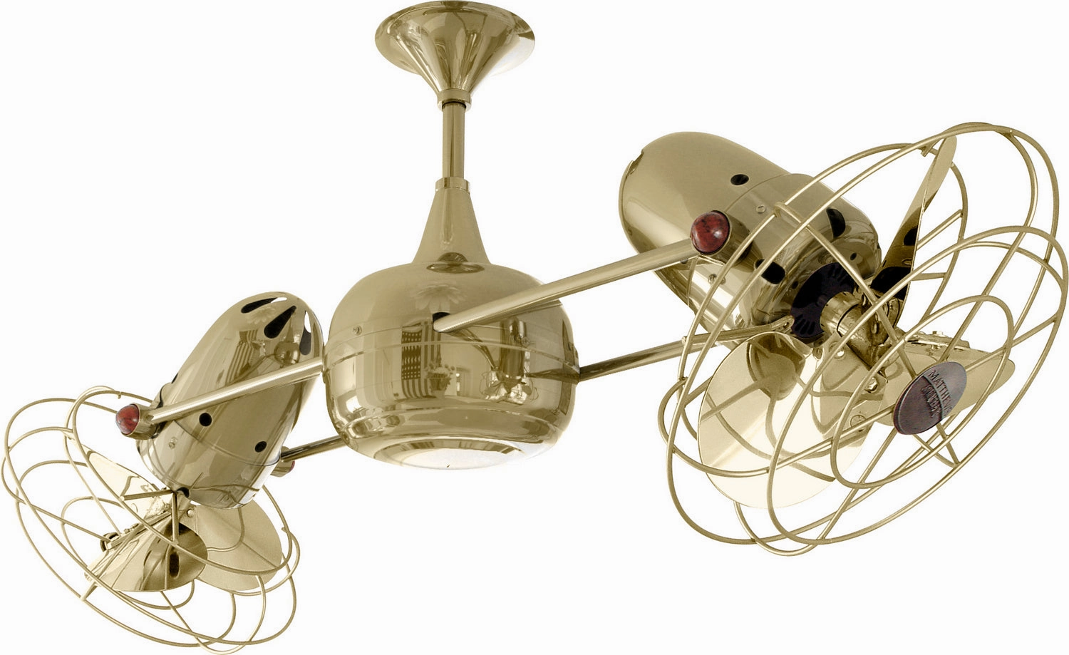 Duplo-Dinamico 36"Ceiling Fan Polished Brass