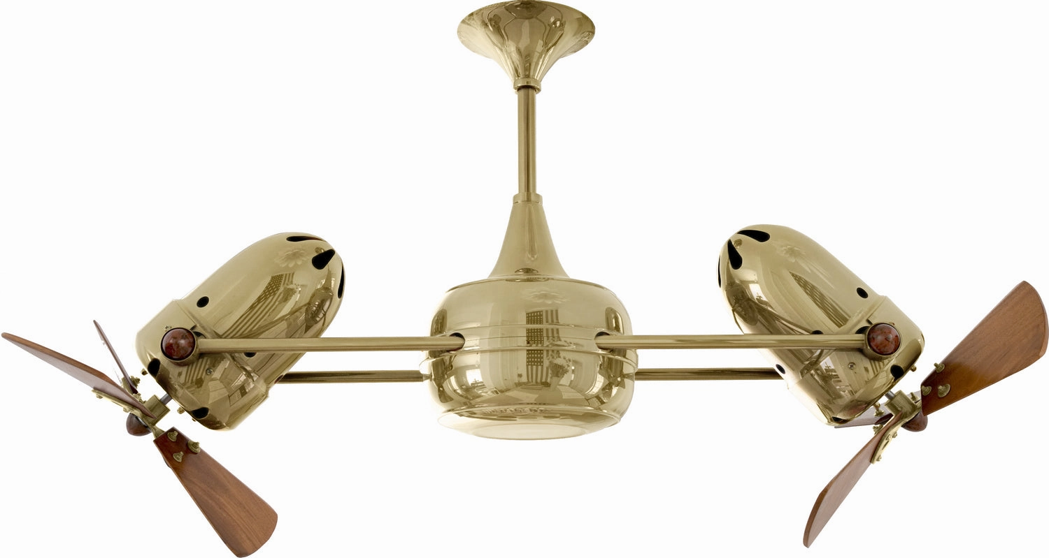 Duplo-Dinamico 36"Ceiling Fan Polished Brass home fans with built-in timer settings