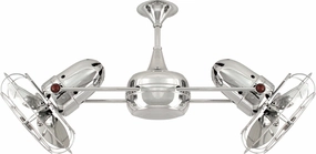 Duplo-Dinamico 36"Ceiling Fan Polished Chrome high-speed electric fans for better airflow