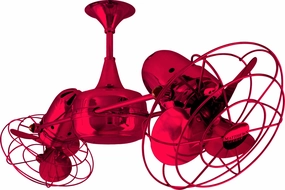 Duplo-Dinamico 36"Ceiling Fan Red reliable fans for apartment and office