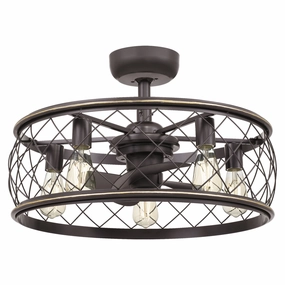 Dury Five Light Fandelier Palladian Bronze portable electric fans for dorm rooms