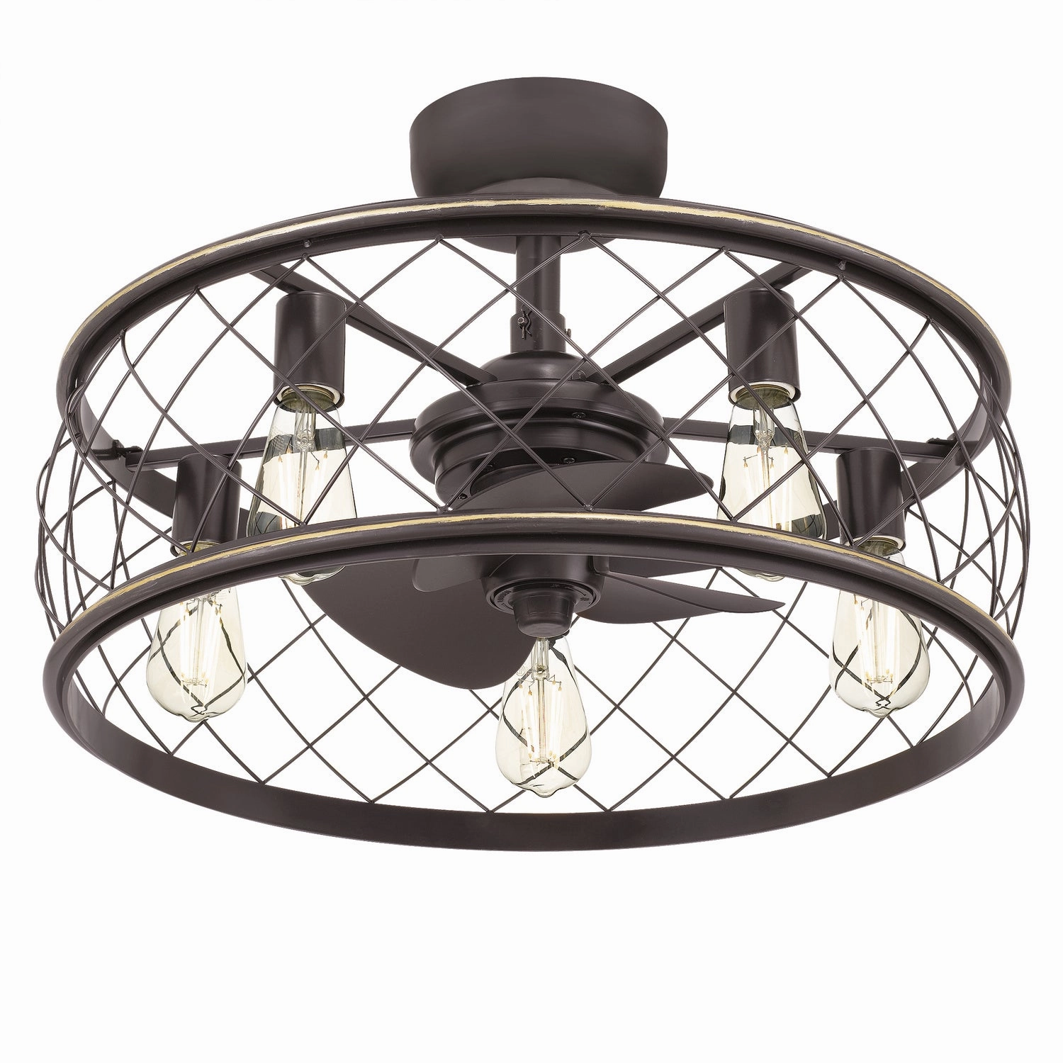 Dury Five Light Fandelier Palladian Bronze