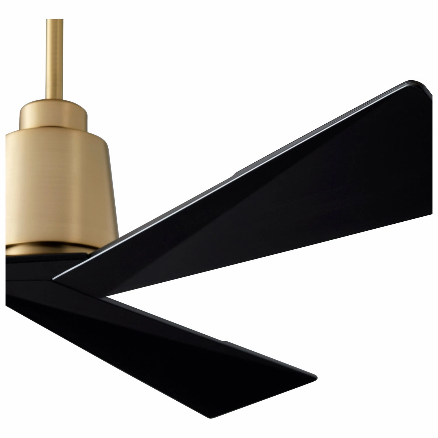 Dynamo 54"Ceiling Fan Aged Brass W/ Black Blades