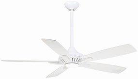 Dyno 52"Ceiling Fan White adjustable fans for targeted cooling