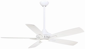 Dyno 52"Ceiling Fan White stylish medium fans for contemporary homes