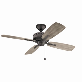 Eads 52"Ceiling Fan Weathered Zinc weatherproof fans for outdoor environments