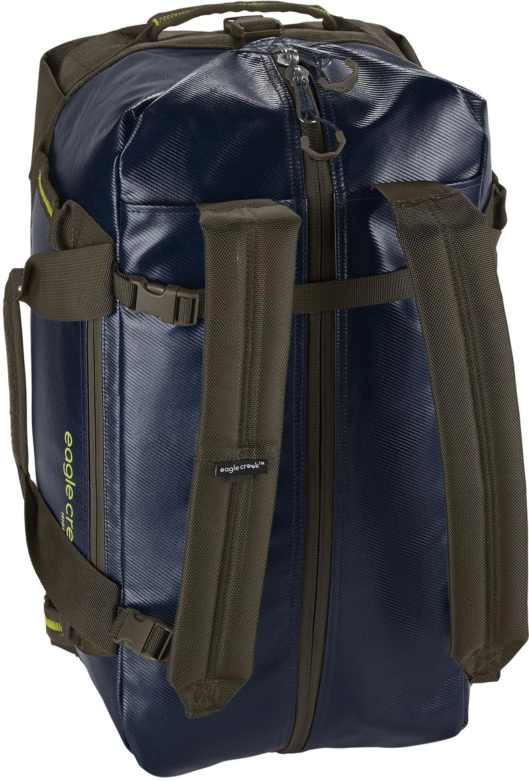 Eagle Creek Migrate Duffel Travel Bag - Featuring Durable Water-Resistant 100% Recycled Materials, Wide Mouth Opening, and Tuck Away Backpack Straps Bags Eagle-Creek