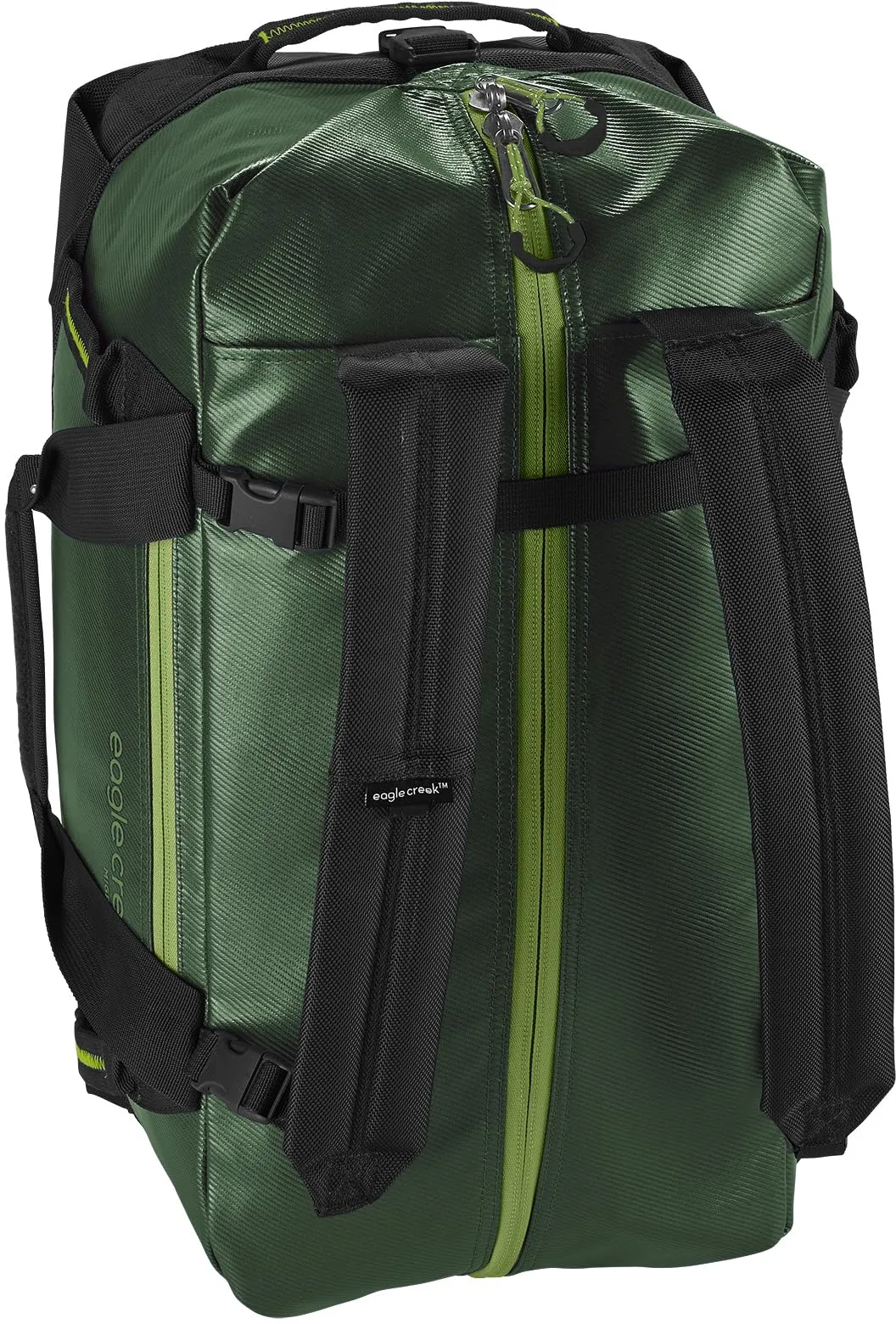 Eagle Creek Migrate Duffel Travel Bag - Featuring Durable Water-Resistant 100% Recycled Materials, Wide Mouth Opening, and Tuck Away Backpack Straps Bags Eagle-Creek