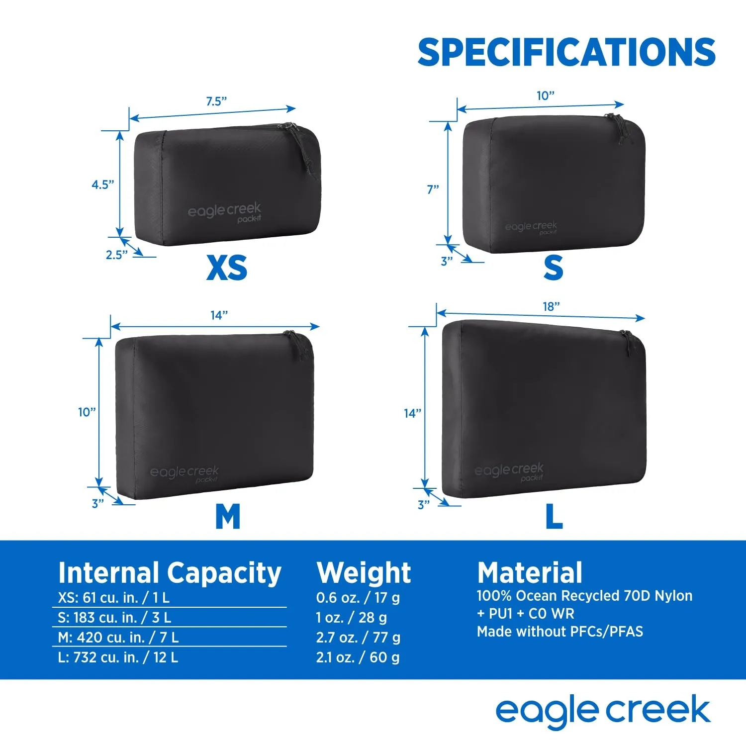 Eagle Creek Pack-It Isolate Cube, Medium Bags Eagle-Creek