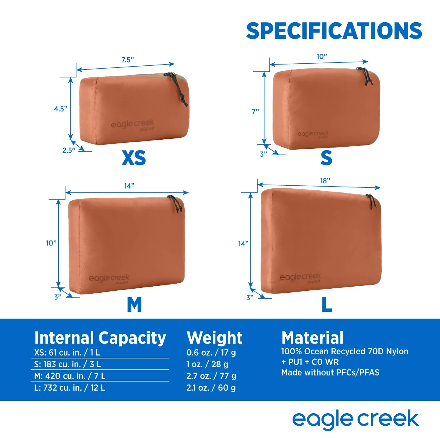 Eagle Creek Pack-It Isolate Cube, Medium Bags Eagle-Creek